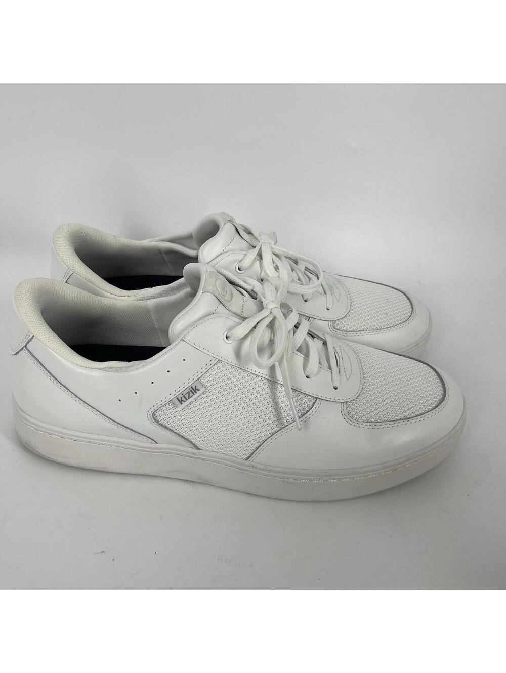 Kizik Oslo Shoes Size 13 Mens Optic White Athletic Sneaker Comfort Travel Preppy